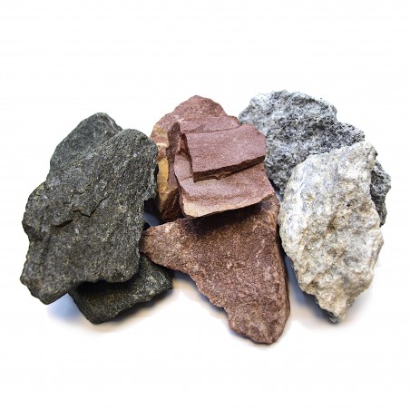 Камни МИКС (дунит, кварцит, талькохлорит) мелкий, колотый 30 кг
